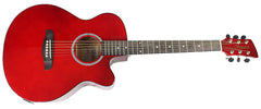 Brunswick BTK30DR Electro Acoustic Guitar in Dark Red