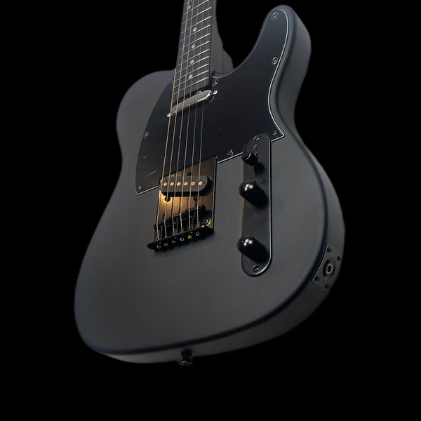 Chord Matte Black Full Size Deluxe Electric Guitar in Gotham Black