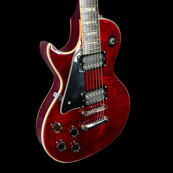 Sheridan Single Cutaway in Cherry Red Maple Tiger Stripe EMG HZ Pickups