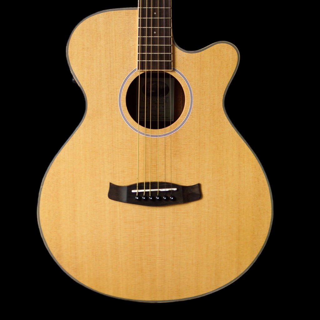 Tanglewood DBT SFCE PW in Natural Open Pore Satin with Pacific Walnut Back
