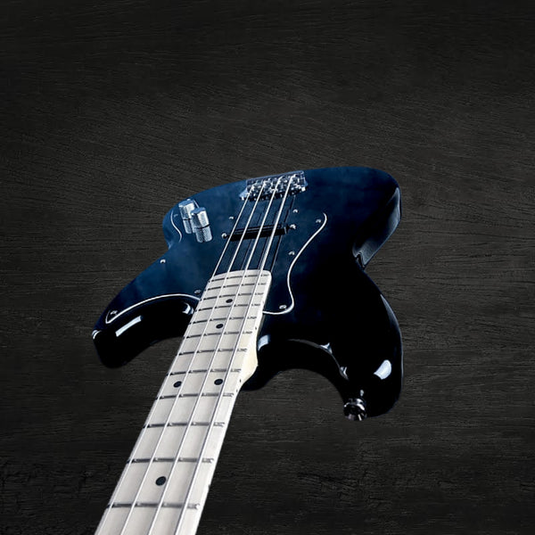 Modded Fender Squier Bronco Bass Guitar in Black w/ Seymour Duncan Pickups