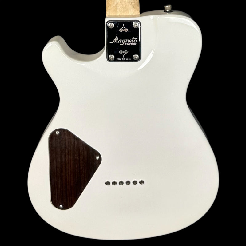 Magneto U-One UT-Wave Classic (UT-2300) T-Style Electric Guitar in Metallic Pearl White w/Gigbag