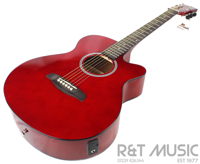 Brunswick BTK30DR Electro Acoustic Guitar in Dark Red